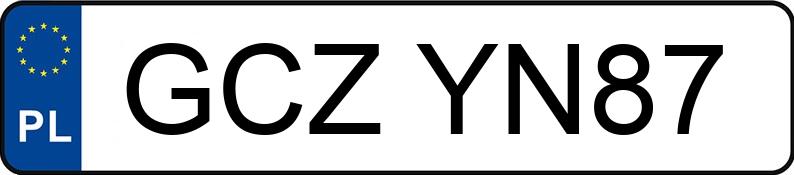 Numer rejestracyjny GCZ YN87 posiada BMW 535 Diesel MR`03 E3 E60 Aut. - GCZYN87