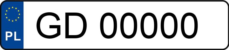 Numer rejestracyjny GD 00000 posiada biemdabliu eszescdziesiatpiec - GD00000 Numer rejestracyjny GD 00000 posiada biemdabliu eszescdziesiatpiec - GD00000