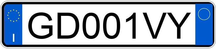 Numer rejestracyjny GD001VY posiada LAND ROVER RR Evoque 2a serie