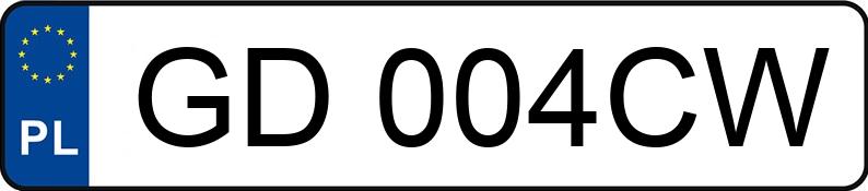 Numer rejestracyjny GD 004CW posiada BMW 520 - GD004CW