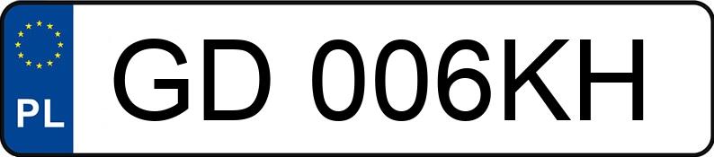 Numer rejestracyjny GD 006KH posiada TOYOTA YARIS - GD006KH Numer rejestracyjny GD 006KH posiada TOYOTA YARIS - GD006KH