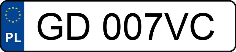 Numer rejestracyjny GD 007VC posiada MINI 1000 - GD007VC