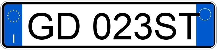 Numer rejestracyjny GD023ST posiada BMW X4