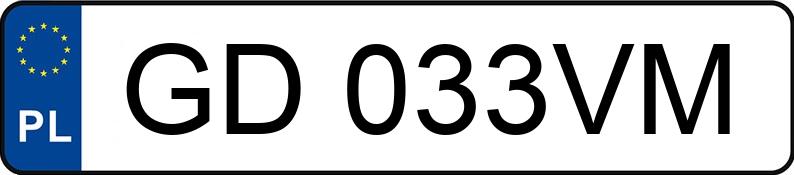 Numer rejestracyjny GD 033VM posiada AUDI A6 - GD033VM