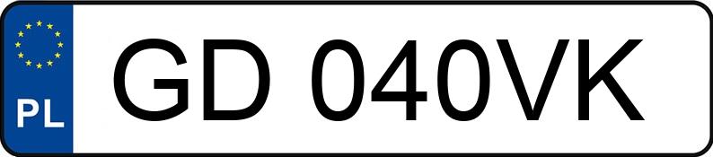 Numer rejestracyjny GD 040VK posiada OPEL Zafira Tourer CDTI MR`12 E5 Enjoy Aut. - GD040VK