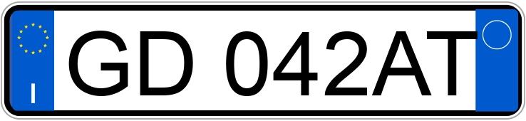 Numer rejestracyjny GD042AT posiada BMW X1