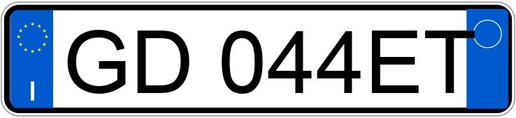 Die Registrierungsnummer GD044ET hat BMW 418D