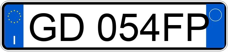 Registreringsnummeret GD054FP har PEUGEOT 108