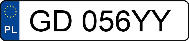 Vejpirat i et køretøj med registreringsnumre GD056YY