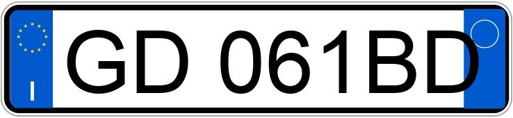 Numer rejestracyjny GD061BD posiada ALFA ROMEO Giulia Numer rejestracyjny GD061BD posiada ALFA ROMEO Giulia