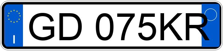 Numer rejestracyjny GD075KR posiada MERCEDES Classe A