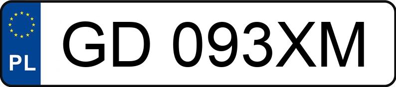 Numer rejestracyjny GD 093XM posiada DACIA DOKKER - GD093XM Numer rejestracyjny GD 093XM posiada DACIA DOKKER - GD093XM