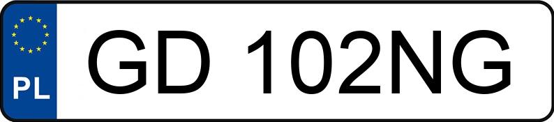 Numer rejestracyjny GD 102NG posiada RENAULT MEGANE - GD102NG