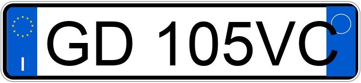 Numer rejestracyjny GD105VC posiada MINI Mini 3a serie