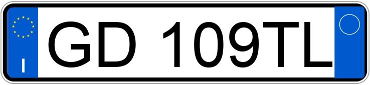 Numer rejestracyjny GD109TL posiada  