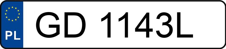 Numer rejestracyjny GD 1143L posiada SUZUKI Liana 1.4 TD MR`01 E3 Liana 1.4 TD MR`01 E3 - GD1143L