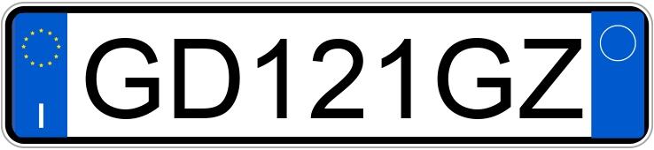 Numer rejestracyjny GD121GZ posiada FIAT Doblo 3a serie