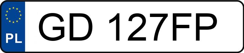 Numer rejestracyjny GD 127FP posiada VOLVO V70 - GD127FP