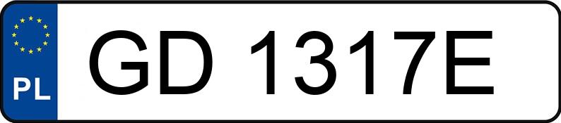 Numer rejestracyjny GD 1317E posiada FIAT CINQUECENTO - GD1317E Numer rejestracyjny GD 1317E posiada FIAT CINQUECENTO - GD1317E