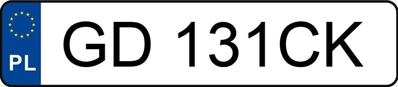 Numer rejestracyjny GD 131CK posiada NISSAN JUKE - GD131CK