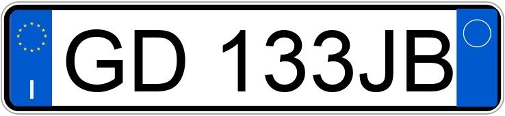 Numer rejestracyjny GD133JB posiada VOLKSWAGEN Golf 5a serie Numer rejestracyjny GD133JB posiada VOLKSWAGEN Golf 5a serie