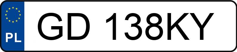 Numer rejestracyjny GD 138KY posiada BMW X1 - GD138KY Numer rejestracyjny GD 138KY posiada BMW X1 - GD138KY