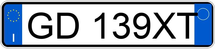 Numer rejestracyjny GD139XT posiada AUDI A3 4a serie