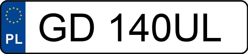 Numer rejestracyjny GD 140UL posiada OPEL Mokka X 1.4 MR`17 E6 Enjoy S&S 4x4 - GD140UL