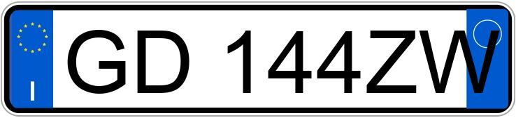 Numer rejestracyjny GD144ZW posiada ALFA ROMEO Stelvio