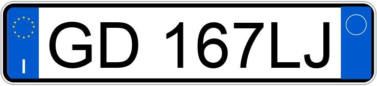 Numer rejestracyjny GD167LJ posiada TESLA Model 3