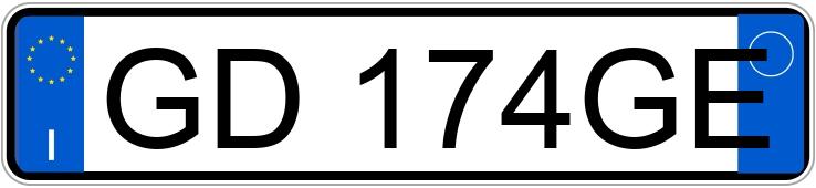 Numer rejestracyjny GD174GE posiada MINI Mini Countrym.