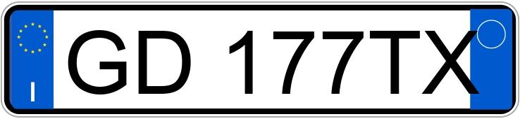 Numer rejestracyjny GD177TX posiada ALFA ROMEO Giulia Numer rejestracyjny GD177TX posiada ALFA ROMEO Giulia