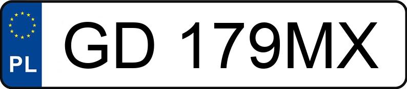 Numer rejestracyjny GD 179MX posiada SEAT IBIZA - GD179MX