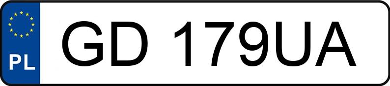 Numer rejestracyjny GD 179UA posiada HONDA CR-V - GD179UA