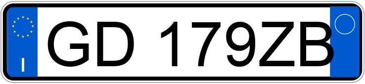 Numer rejestracyjny GD179ZB posiada TOYOTA Yaris 4a serie