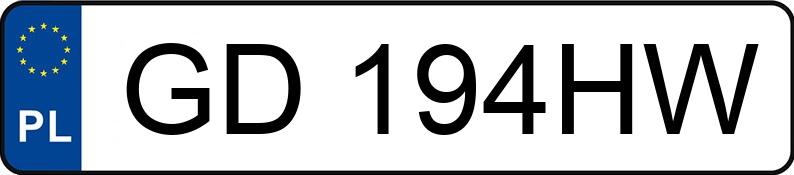 Numer rejestracyjny GD 194HW posiada TOYOTA AURIS - GD194HW Numer rejestracyjny GD 194HW posiada TOYOTA AURIS - GD194HW