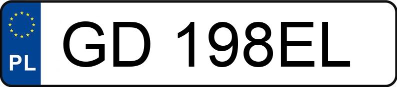 Numer rejestracyjny GD 198EL posiada BMW 745 D - GD198EL