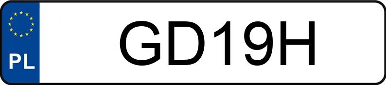 Numer rejestracyjny GD 19H posiada NYSA M 522 2.5t M 522 2.5t - GD19H