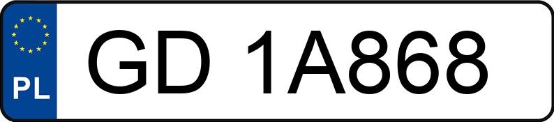 Numer rejestracyjny GD 1A868 posiada AUDI A7 55 TFSI E - GD1A868