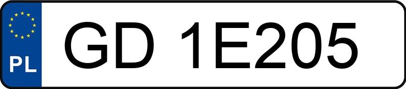 Numer rejestracyjny GD 1E205 posiada BMW 525 D - GD1E205 Numer rejestracyjny GD 1E205 posiada BMW 525 D - GD1E205