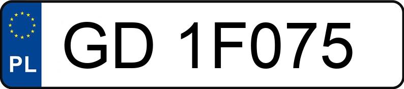 Numer rejestracyjny GD 1F075 posiada VOLKSWAGEN Polo VI 2.0 MR`18 E6 GTI DSG - GD1F075