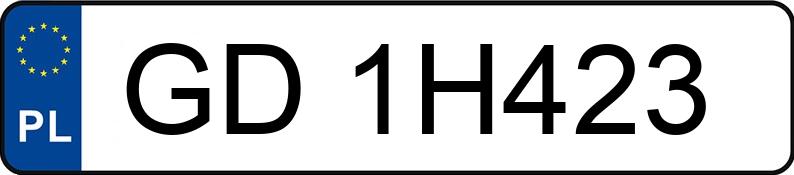 Numer rejestracyjny GD 1H423 posiada SEAT ARONA - GD1H423 Numer rejestracyjny GD 1H423 posiada SEAT ARONA - GD1H423