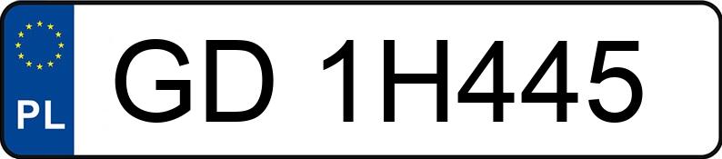 Numer rejestracyjny GD 1H445 posiada BMW M 5 4.4 MR`21 E6d F90 M Competition Steptronic - GD1H445