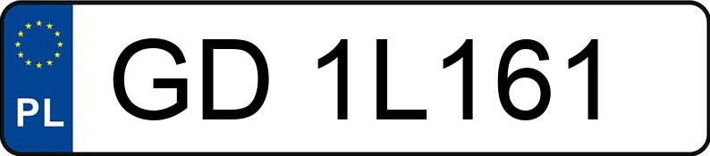 Numer rejestracyjny GD 1L161 posiada SKODA OCTAVIA - GD1L161 Numer rejestracyjny GD 1L161 posiada SKODA OCTAVIA - GD1L161