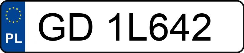 Numer rejestracyjny GD 1L642 posiada VOLVO S90 - GD1L642 Numer rejestracyjny GD 1L642 posiada VOLVO S90 - GD1L642