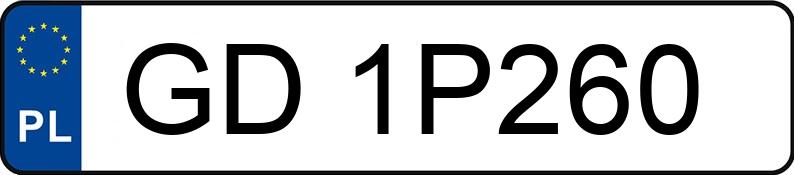 Numer rejestracyjny GD 1P260 posiada ALFA ROMEO GIULIA - GD1P260