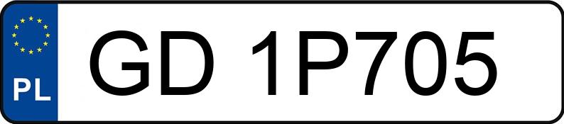 Numer rejestracyjny GD 1P705 posiada FORD Focus 1.0 EcoBoost Hybrid MR`22 E6 - GD1P705