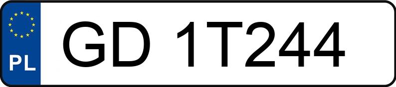 Numer rejestracyjny GD 1T244 posiada OPEL ASTRA - GD1T244 Numer rejestracyjny GD 1T244 posiada OPEL ASTRA - GD1T244