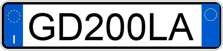 Numer rejestracyjny GD200LA posiada BMW X4