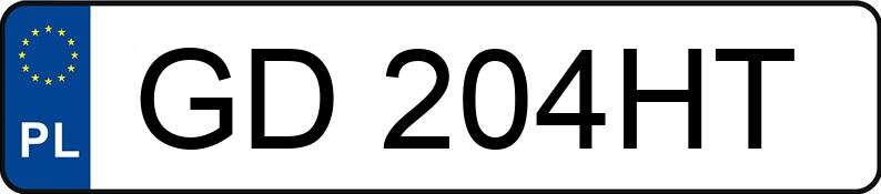 Numer rejestracyjny GD 204HT posiada PEUGEOT 308 1.6 HDI MR`07 E4 Presence - GD204HT